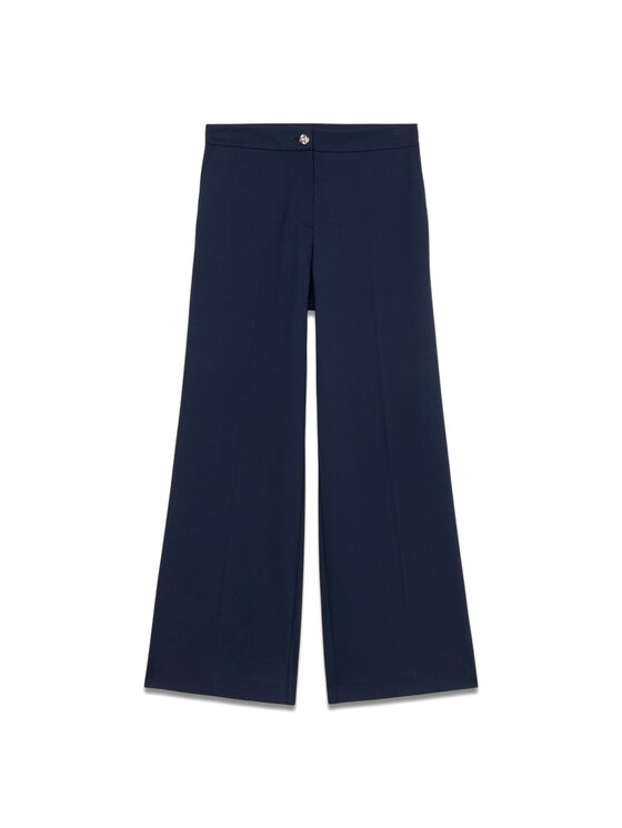 Oltre Oltre Pantaloni di tessuto P294R108418N034 Blu Baggy Fit