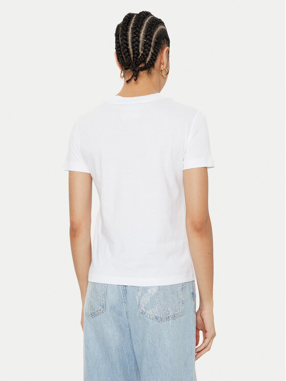 Versace Jeans Couture Versace Jeans Couture T-Shirt 78HAHT01 Biały Regular Fit