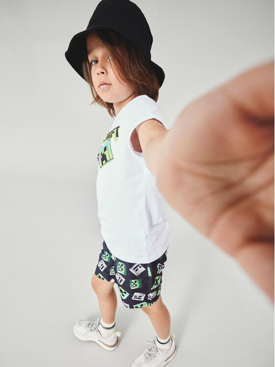 NAME IT NAME IT Шорти для плавання MINERCRAFT 13214028 Чорний Regular Fit