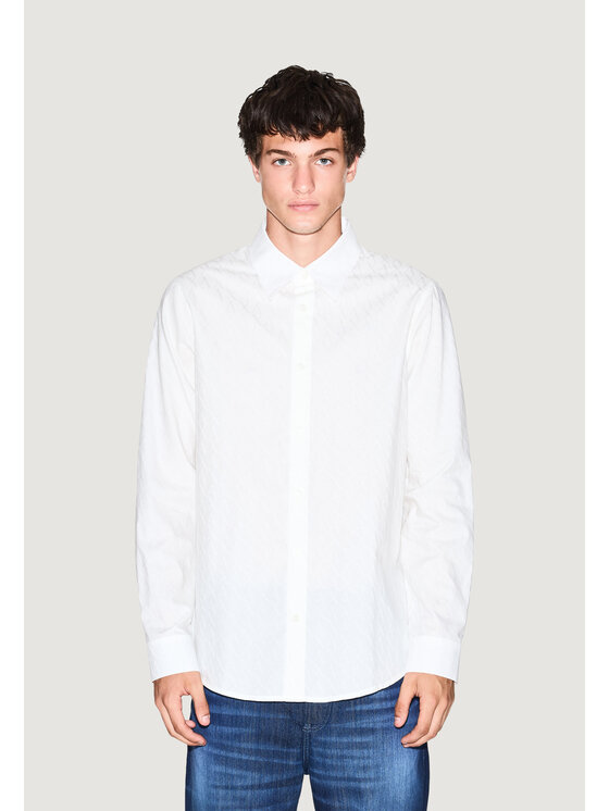Armani Exchange Armani Exchange Camicia XM001587 AF16631 Bianco Casual Fit