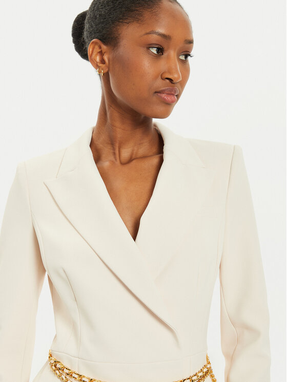 Elisabetta Franchi Elisabetta Franchi Koktélruha AB-657-46E2 Ekru Regular Fit