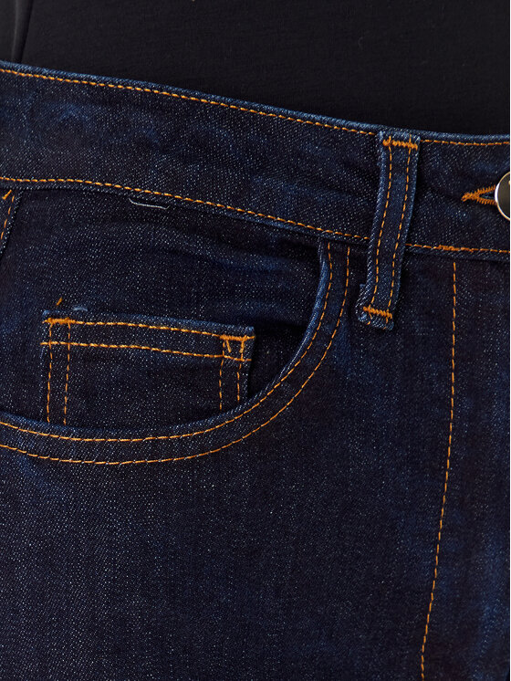 Rinascimento Rinascimento Jeans hlače CFC0126161003 Mornarsko modra Flare Fit
