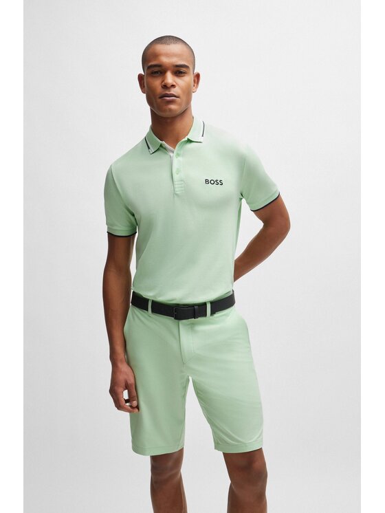 BOSS BOSS Polo 50469102-388 Zielony Regular Fit