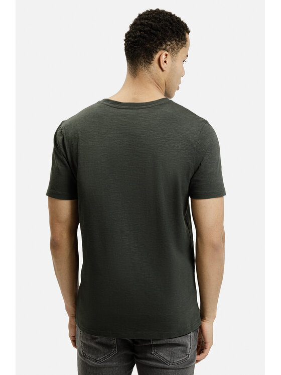 Cross Jeans Cross Jeans T-Shirt 16129-387 Zielony Regular Fit
