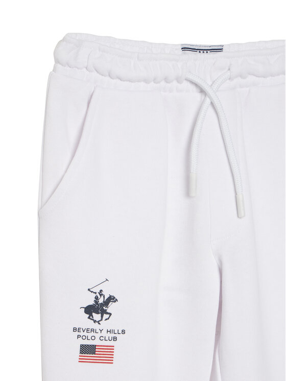 Beverly Hills Polo Club Beverly Hills Polo Club Sportinės kelnės P-SS26B-TF0033K Balta Regular Fit