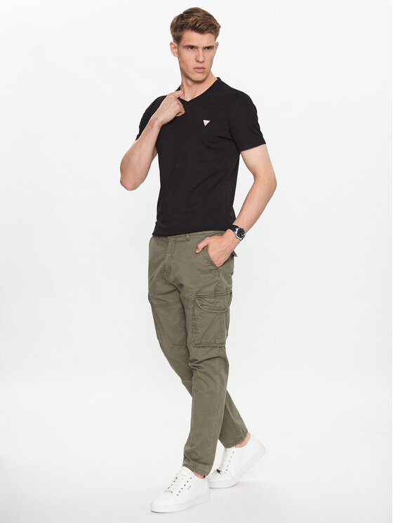 Guess Guess Футболка M2YI37 I3Z14 Чорний Slim Fit