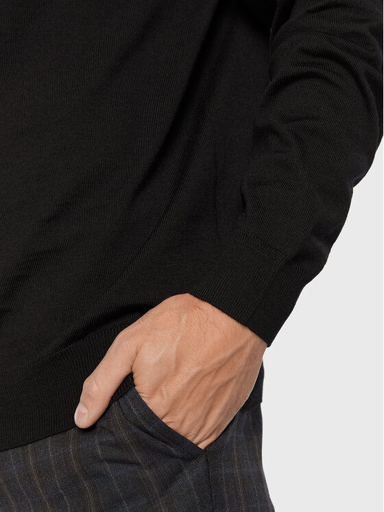 BOSS Boss Sweter Botto-L 50476364 Czarny Regular Fit