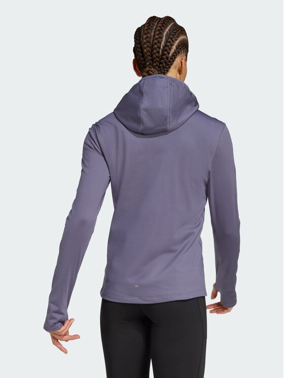 adidas adidas Bluza techniczna Own The Run Winterized Fioletowy Slim Fit