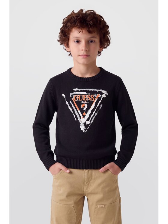 Guess Kids Guess Kids Bluza 185070 Czarny Classic Fit