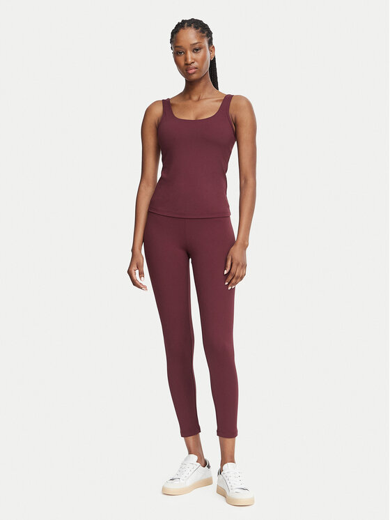 Guess Guess Top V6BP09 K6727 Dunkelrot Slim Fit