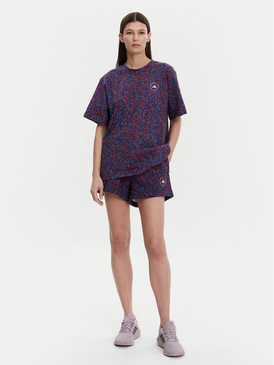 adidas by Stella McCartney adidas by Stella McCartney Sport rövidnadrág Printed JG3608 Sötétkék Loose Fit