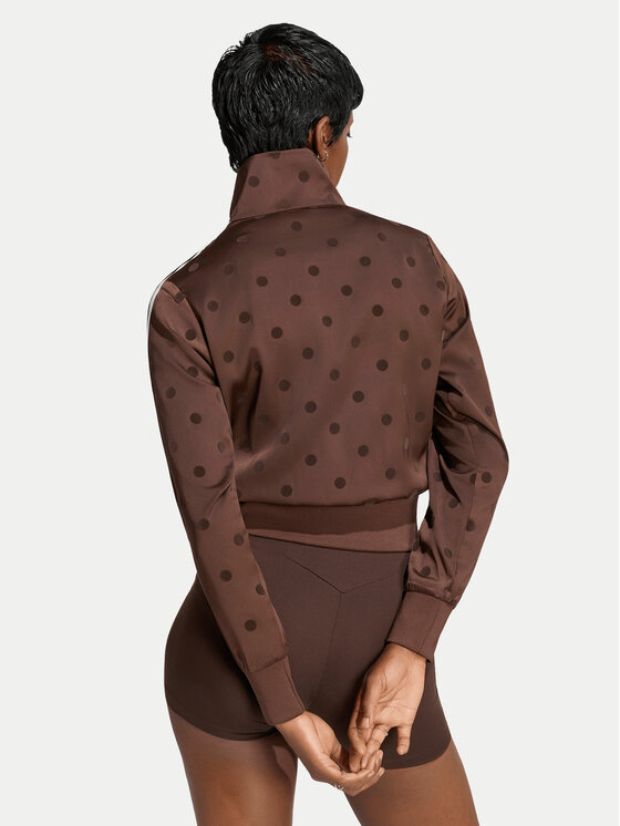 adidas adidas Bluza Satin Polka Dots Tt Track Top LI2855 Brązowy Regular Fit