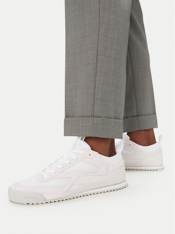 Calvin Klein Calvin Klein Сникърси Low Pro Runner Mix Mat HM0HM02208 Бял