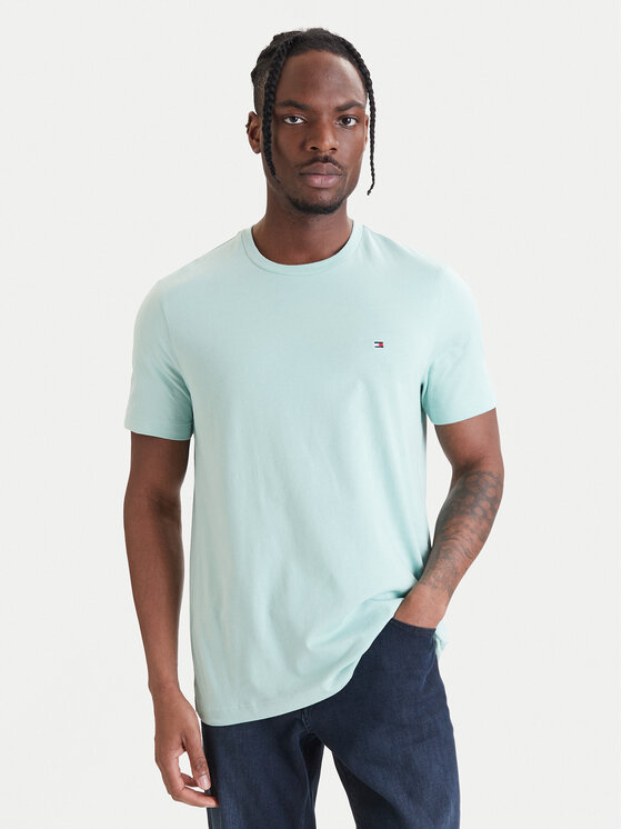 Tommy Hilfiger Tricou Ess Seasonal MW0MW39995 Verde Regular Fit