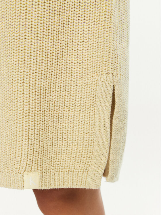 Calvin Klein Jeans Calvin Klein Jeans Džemper haljina J20J224662 Zelena Relaxed Fit