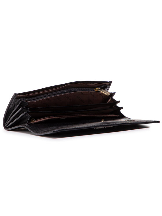 Portafoglio grande da donna 25-1-052-1 Nero