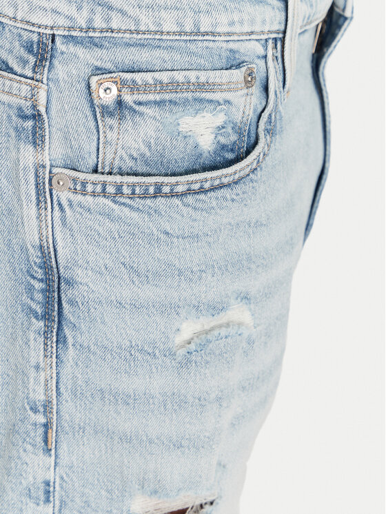 Guess Guess Szorty jeansowe M5GDV2 D4Z84 Niebieski Slim Fit