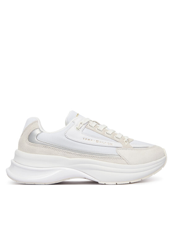 Tommy Hilfiger Sneakers Th Sporty Chic Runner FW0FW09187 Alb