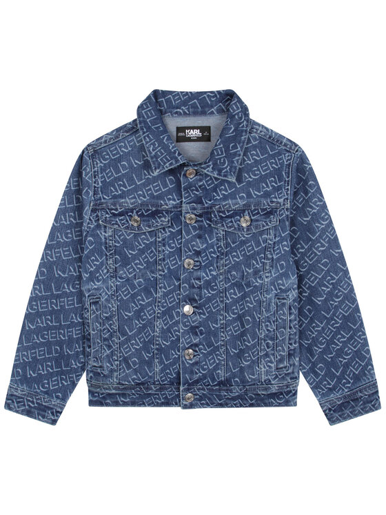 Karl Lagerfeld Kids Karl Lagerfeld Kids Kurtka jeansowa Z26101 D Granatowy Regular Fit