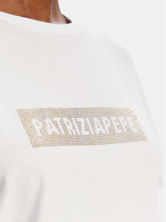 Patrizia Pepe Patrizia Pepe Tricou 2M4422/J274-W146 Alb Regular Fit