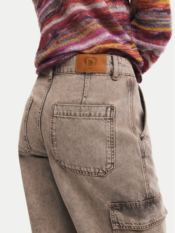 Desigual Desigual Дънки Casandr 24WWDD96 Сив Straight Fit