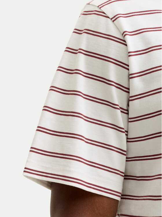 Jack & Jones Jack & Jones Tricou Norrebro Stripe 12291021 Écru Regular Fit