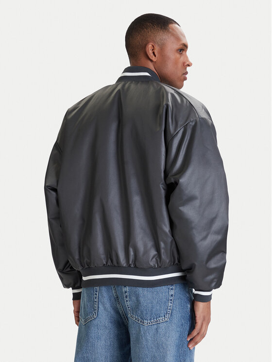 adidas adidas Kurtka bomber Stadium JZ6913 Szary Loose Fit