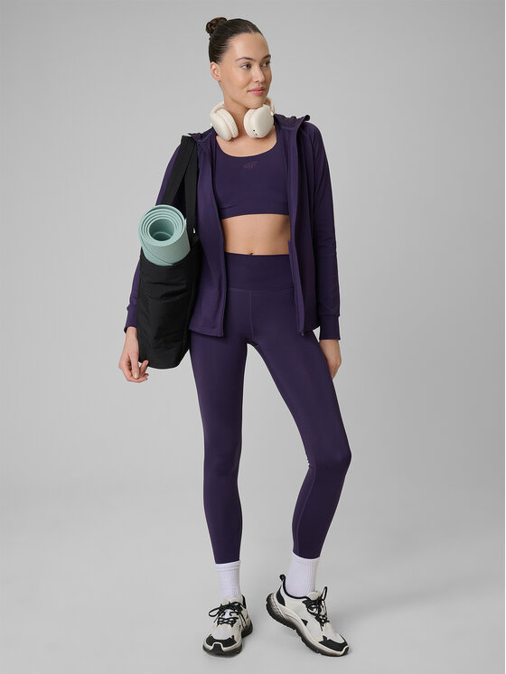 4F 4F Bluza MULTI ACTIVE Fioletowy Regular Fit