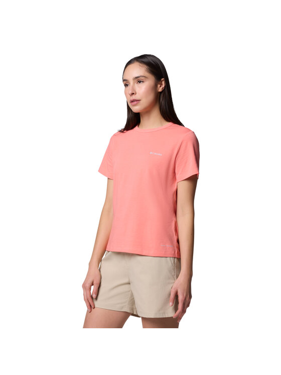 Columbia Columbia T-shirt Columbia Sun Trek W SS II Tee Rosa Regular Fit