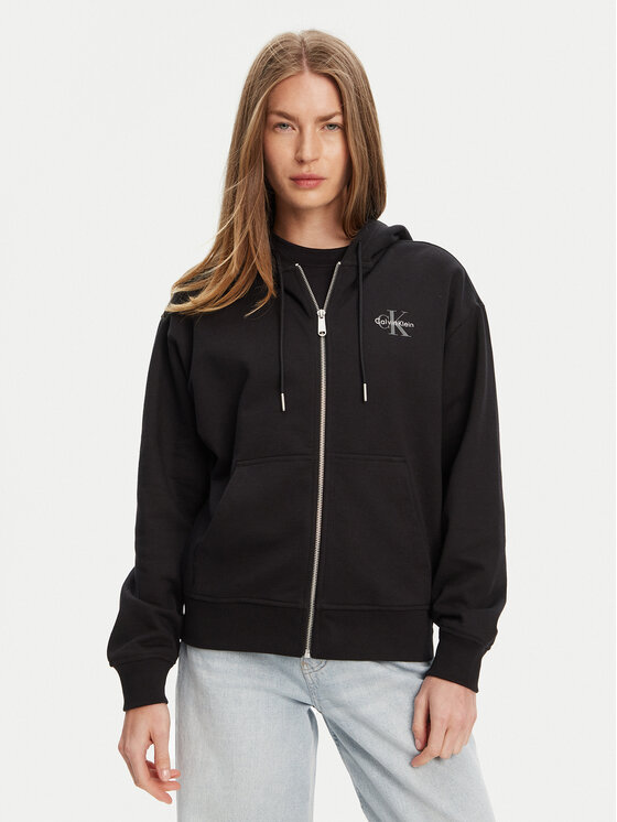 Calvin Klein Jeans Calvin Klein Jeans Bluză Monologo LV047B270G Negru Regular Fit
