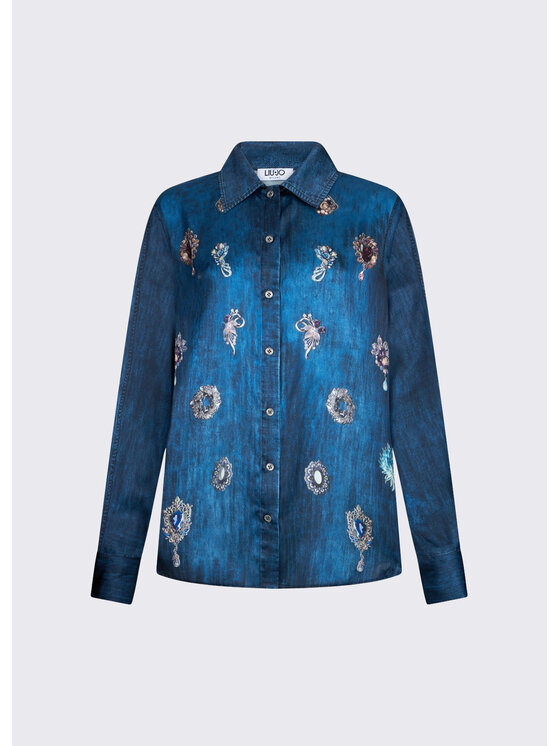 Liu Jo Liu Jo Camicia UA6343T595879045 Celeste Regular Fit