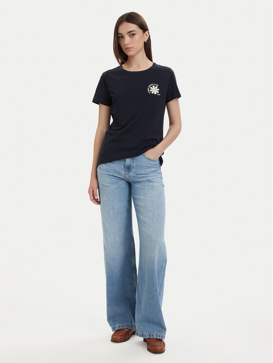 BOSS BOSS T-Shirt C_Elove_5 50566827 Dunkelblau Slim Fit
