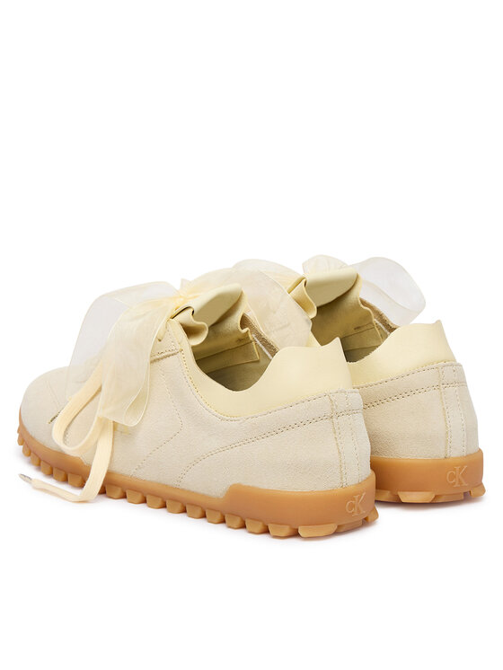 Calvin Klein Calvin Klein Сникърси Low Profile Run Mg Sue Db Laces HW0HW03150 Жълт