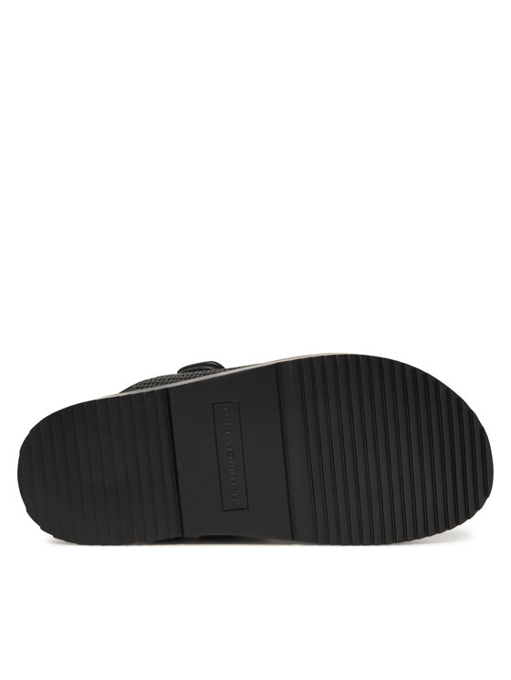 Tommy Hilfiger Tommy Hilfiger Şlapi DOUBLE STRAP RAFFIA FW0FW08940 Negru