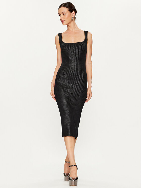 PINKO Pinko Rochie tricotată Costina 102211 A1BF Negru Slim Fit