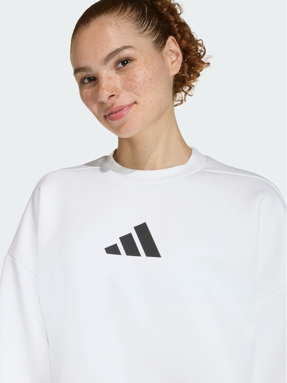 adidas adidas Bluza 159002 Biały Loose Fit