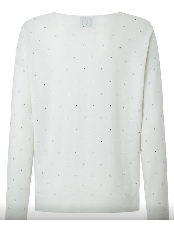 Pepe Jeans Pepe Jeans Sweter PL702101 808 Biały Regular Fit