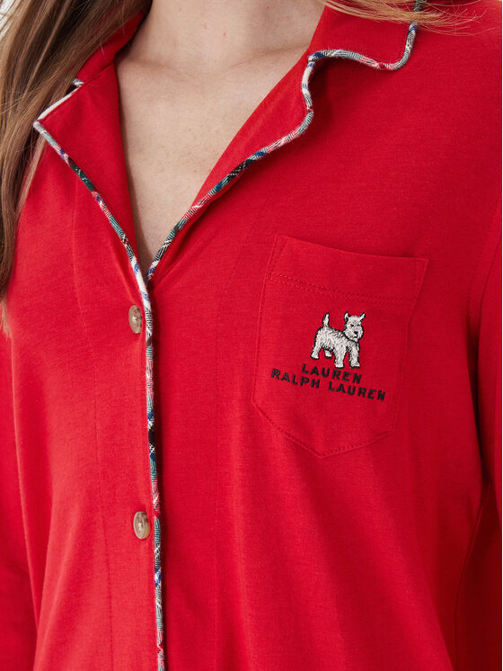 LAUREN RALPH LAUREN LAUREN RALPH LAUREN Piżama ILN72467F Czerwony Regular Fit