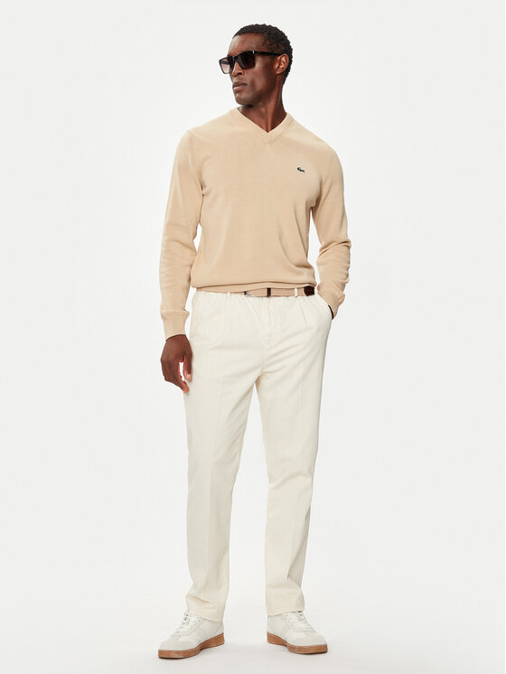 Lacoste Lacoste Džemper AH1951 Bež Regular Fit