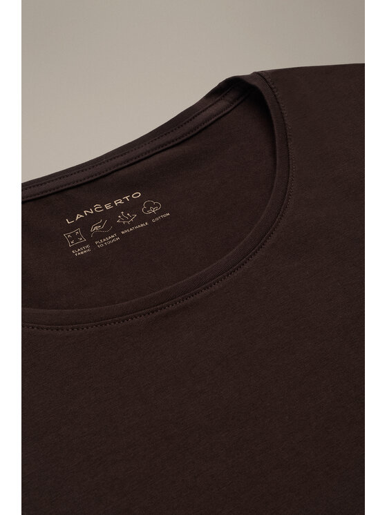 Lancerto Lancerto T-Shirt Arlena TS073226000020 Brązowy Regular Fit