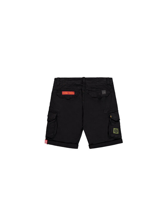 Alpha Industries Alpha Industries Šortky z materiálu AI.186209-03-29 Černá Slim Fit