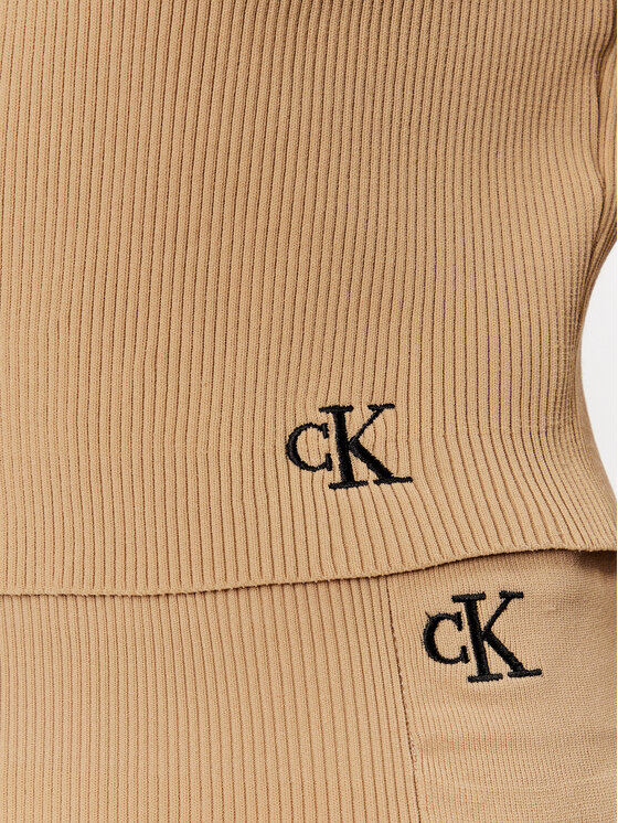 Calvin Klein Jeans Calvin Klein Jeans Kardigan J20J221349 Beżowy Slim Fit