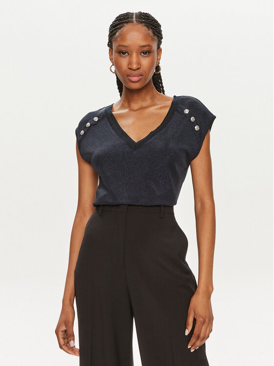 Morgan Top 241-DILI Tmavomodrá Regular Fit