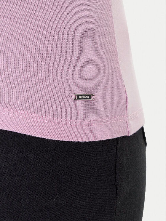 Morgan Morgan Top 192-BARBA.N Różowy Slim Fit
