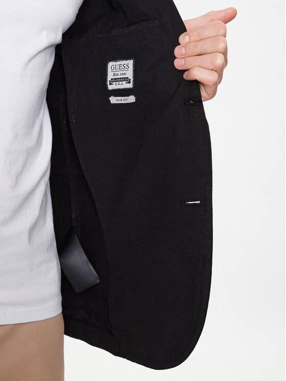 Guess Guess Піджак Tyron M3GN09 WES00 Чорний Regular Fit