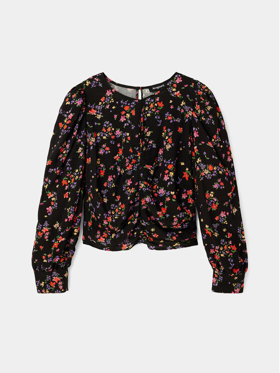 Desigual Desigual Μπλουζάκι 23WWBW36 Μαύρο Regular Fit