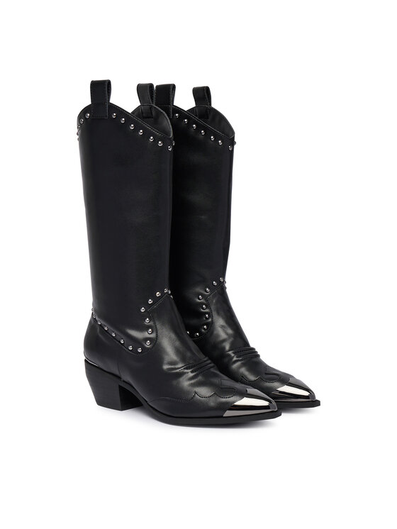 Just Cavalli Just Cavalli Kaubojske čizme 81RA3S57 ZPC31 Crna