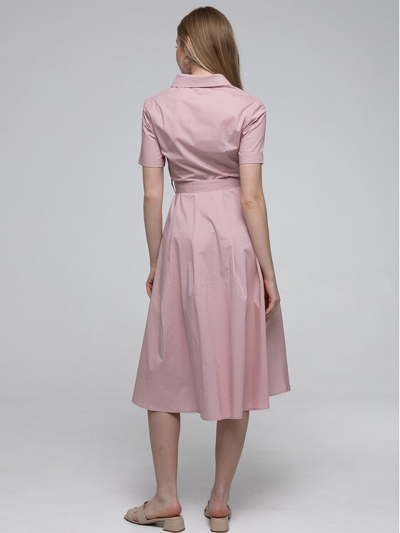 Perso Perso Sukienka letnia RBE265729F Różowy Regular Fit