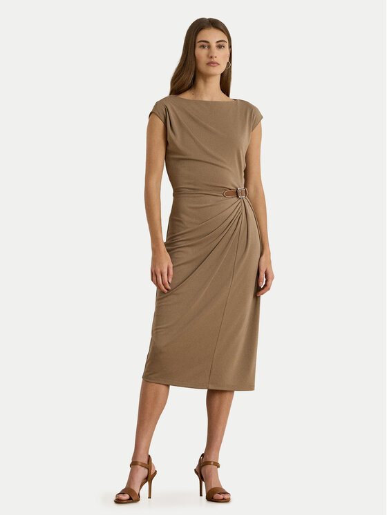 LAUREN RALPH LAUREN LAUREN RALPH LAUREN Sukienka codzienna 200980221001 Brązowy Slim Fit