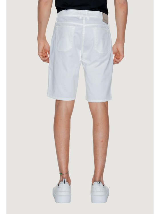 Jeckerson Jeckerson Shorts da mare JAYDE001 Bianco Bermuda Fit